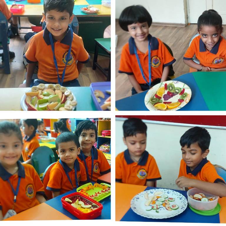 Fruit Salad Decoration Activity | Class LKG
