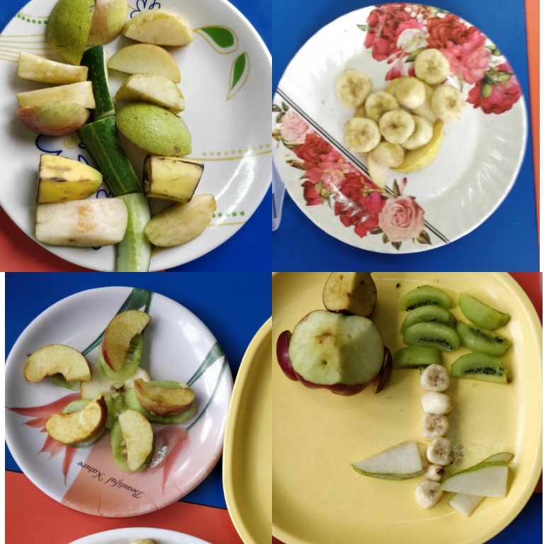 Fruit Salad Decoration Activity | Class UKG