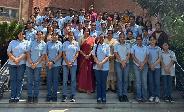 Felicitated the Students of Grade X and XII Toppers